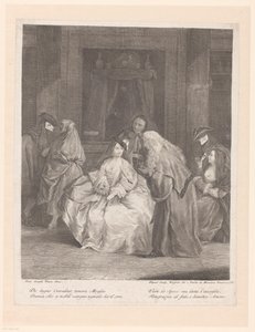 bal przebierańców Sceny z życia w Wenecji (tytuł serii) autorstwa Jean Charles Flipart