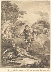 Panuj, mówi, triumfuj i bądź moim synem we wszystkim autorstwa Jean Charles Levasseur after Hubert François Gravelot