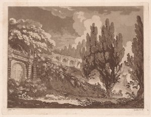 Schody w ogrodzie włoskim, 1766 r.