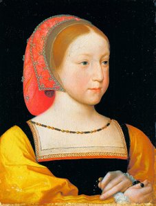 Francuski: Portrait de Charlotte de Valois Portret Charlotty Francuskiej autorstwa Jean Clouet