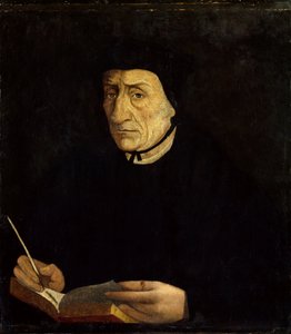 Portret Guillaume Bude (Budee) (Budaeus) (1467-1540), francuski humanista. Obraz Jeana Cloueta (1485 - 1541) Ec. Ks. (wys./szer. 0,34 x 0,31). Wersal. Muzeum Zamkowe. autorstwa Jean Clouet