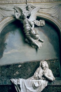 Grób Julienne Le Be, wg rysunków Charlesa Le Bruna (1619-90), ok. 1668-90 (marmur i sztukaterie)