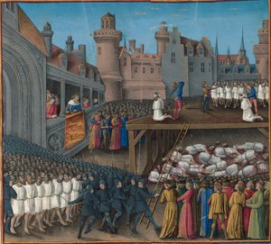 Masakra jeńców saraceńskich zlecona przez króla Ryszarda Lwie Serce, 1191, 1474-1475.