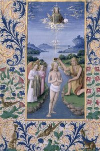 Pani Lat. Q.v.I.126 f.88v Chrzest Chrystusa, z 
