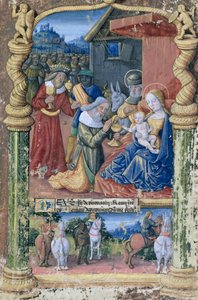 Pani Lat. Q.v.I.126 fol.31 Adoracja Trzech Króli, z 