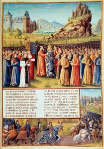 Druga Krucjata (1147-1149): Król Ludwik VII powiedział, że Młody (1120-1180) bierze krzyż w Vezelay w obecności św. Bernarda de Clairvaux (San Bernardo di Chiaravalle) (1090-1153) i wigilię Wersalu 31 /03/1146. Wielu baronów również zabrało