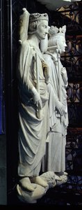 Podobizny Filipa III (1245-85) Śmiałego i Filipa IV (1268-1314) Sprawiedliwego (marmur)