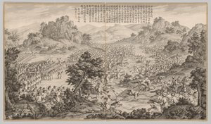 Wielkie zwycięstwo pod Huermanem: ze scen bitewnych stłumienia buntów..., c. 1765-1774.
