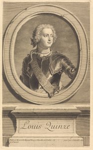 Ludwik XV autorstwa Jean Daullé after Hyacinthe Rigaud