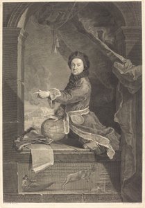 Pierre Louis Moreau de Maupertuis autorstwa Jean Daullé after Robert Levrac Tournieres