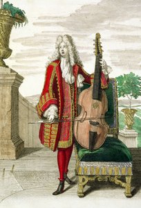 Gentleman grający na wiolonczeli, wydany ok. 1688-90