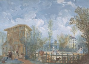 Ludzie w ogrodzie. 1784