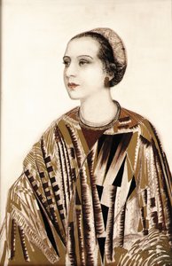 Portret „Madame Fontaine” autorstwa Jean Dunand