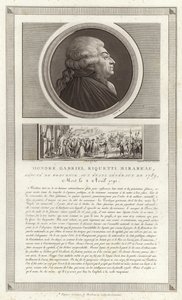 Portret Honore Gabriela Riqueti, hrabiego Mirabeau