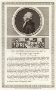 Portret Jean-Baptiste du Val-de-Grace, barona de Cloots
