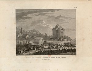 Powrót z Varennes, przyjazd Louisa Capeta do Paryża, 1802. autorstwa Jean Duplessis Bertaux