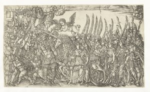 De triomf van de eenhoorn De eenhoorn (series title)   1369703   pl       polish Successfully Translated  Original: Minerva chasing the vices from the garden of virtue, c1502 Translat: 