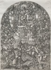 Apokalipsa: św. Jan wezwany do nieba, 1555. autorstwa Jean Duvet