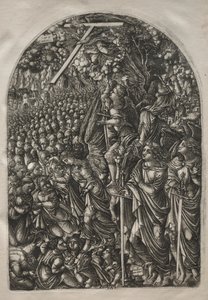 Apokalipsa: Cztery anioły powstrzymujące wiatry, 1546-1556. autorstwa Jean Duvet