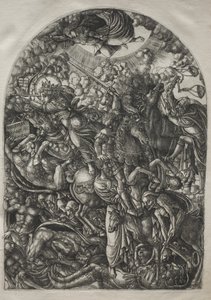 Apokalipsa: Św. Jan widzi czterech jeźdźców, 1546-1556. autorstwa Jean Duvet