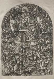 Apokalipsa: św. Jan wezwany do nieba, 1546-1556. autorstwa Jean Duvet