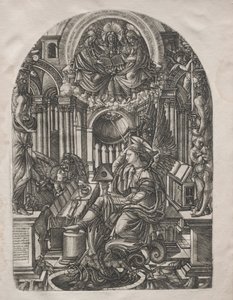Apokalipsa: św. Jan na wyspie Patmos, 1546-1556. autorstwa Jean Duvet