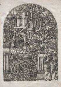 Apokalipsa: Upadek Babilonu, 1546-1556. autorstwa Jean Duvet