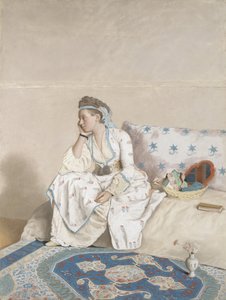Marie Fargues, żona malarza Portret Marie Fargues, żony artysty, w tureckim stroju