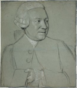 Portret mężczyzny trzymającego książkę zwrócony w prawo autorstwa Jean Étienne Liotard