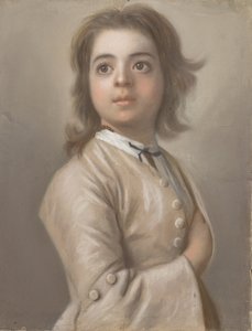 Studium chłopca w połowie drogi autorstwa Jean Étienne Liotard
