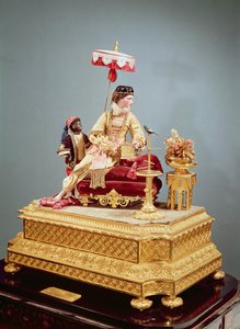 Automat Lekcja śpiewu, 1844 (media mieszane) autorstwa Jean Eugene Robert
