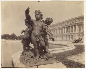 Wersal, róg parku autorstwa Jean Eugène Auguste Atget