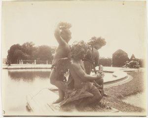 Wersal, ogród wodny autorstwa Jean Eugène Auguste Atget
