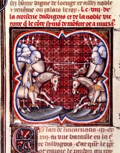 Bitwa pod Muret (12 września) autorstwa Jean Fouquet