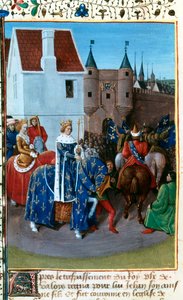 Wjazd Jana II do Paryża, XIV w., 1455-1460. autorstwa Jean Fouquet