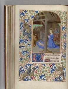 Godzinki szopka 1450-1499 autorstwa Jean Fouquet