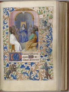 Księga Godzin Zesłania Ducha Świętego, 1450-1499 autorstwa Jean Fouquet