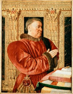 Portret ministra sprawiedliwości Francji Guillaume Jouvenel des Ursins (Painting autorstwa Jean Fouquet