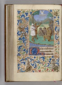 Godzinki Zwiastowania Pasterzom, 1450-1499 autorstwa Jean Fouquet