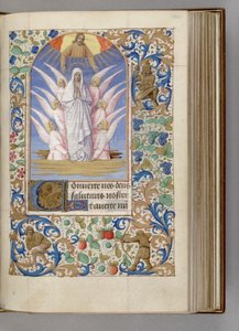 Wniebowzięcie Matki Bożej Godzin, 1450-1499 autorstwa Jean Fouquet