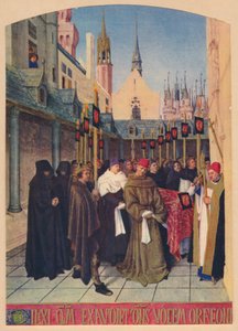 Pogrzeb Etienne Chevalier, c1455, 1939 autorstwa Jean Fouquet