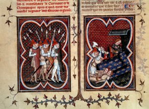 Marechaux Robert de Clermont i Jean de Conflans zostali zamordowani przez Etienne