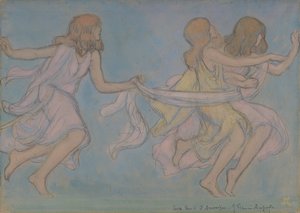 Dzieci bawiące się, 1915. autorstwa Jean Francis Auburtin