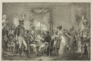 Napoleon w Pałacu Wielkiego Księcia we Florencji, tablica trzynasta z życia Polityczno-wojskowego Napoleona