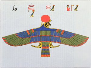 Bóg Horus przedstawiony w postaci krogulca, 1823