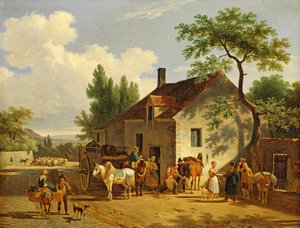 Widok wsi, 1839 autorstwa Jean Francois Demay