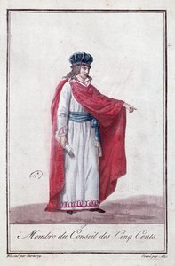 Członek Rady Pięciuset w okresie Dyrektoriatu, 1795-99 autorstwa Jean Francois Garneray
