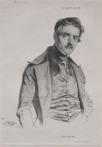 Antoine-Louis Barye. autorstwa Jean Francois Gigoux