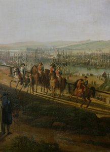Napoleon Bonaparte (1769-1821) Wizyta w obozie w Boulogne w lipcu 1804 r. Fragment Napoleona i Flotylli, 1806 r. autorstwa Jean Francois Hue