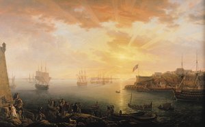 Widok na port brzeski, 1796 r.
